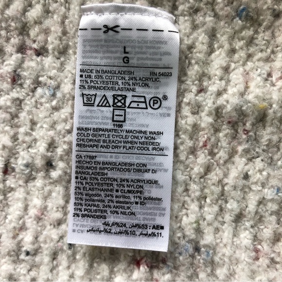 Old Navy confetti knit sleeveless waterfall cardigan sweater - Picture 5 of 5